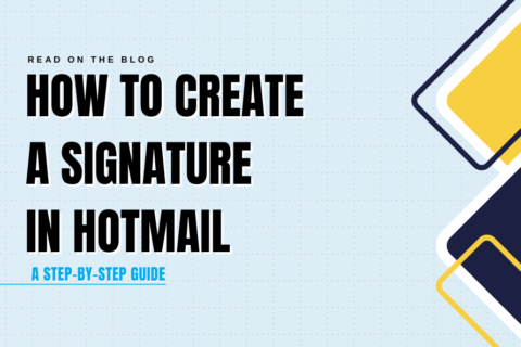 Create a Signature Block in Outlook