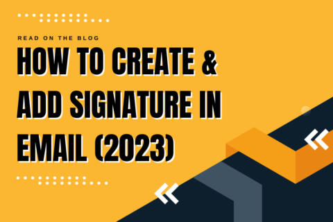 how to make and get signature on email