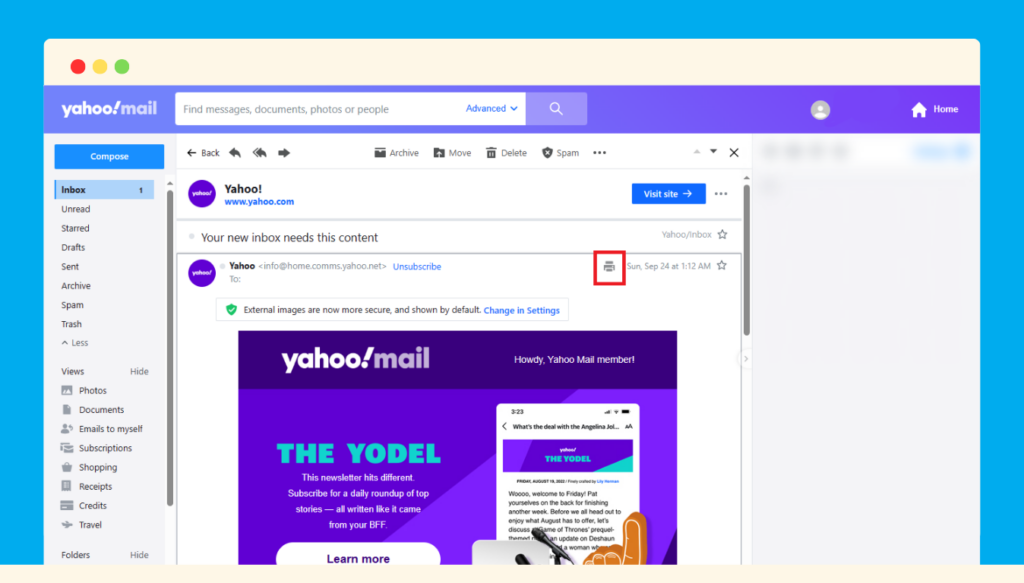 How to Download Yahoo Email as PDF