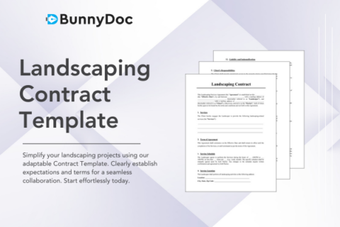 Landscaping Contract Template