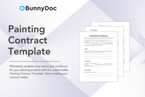 Painting Contract Template Cover